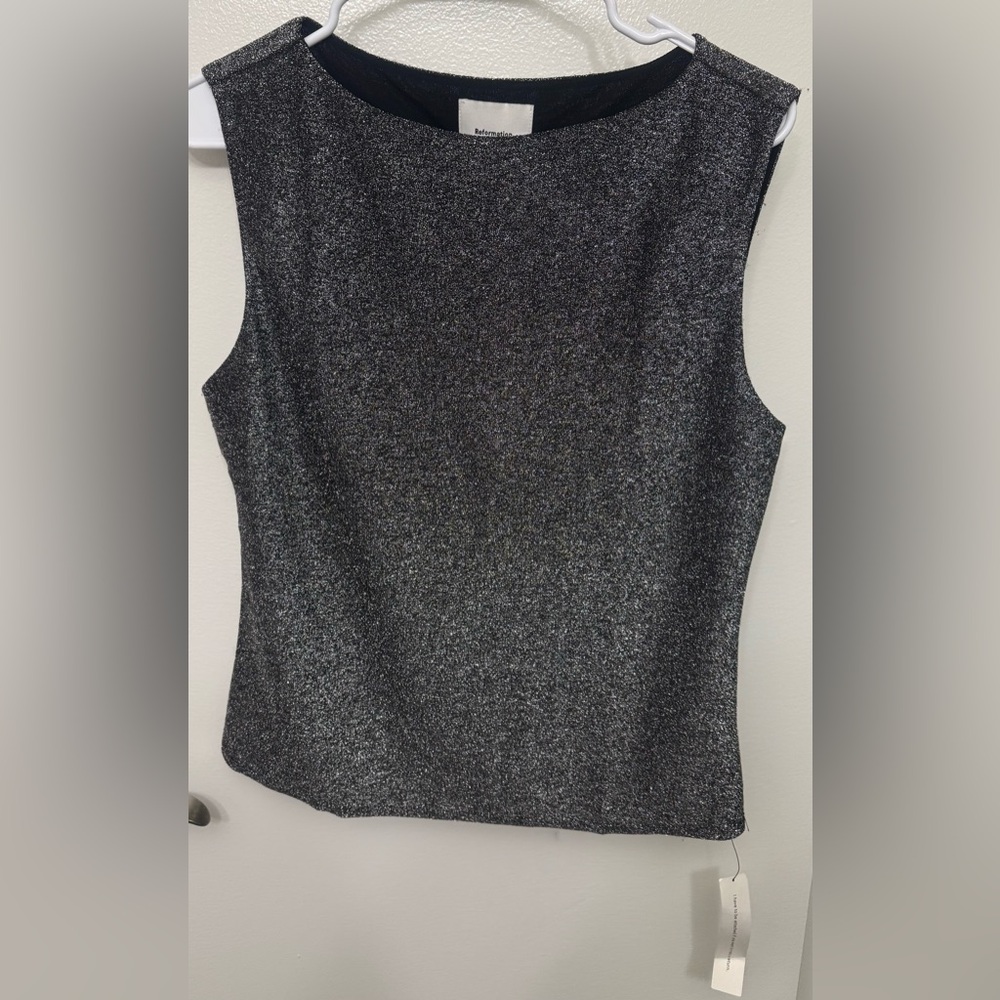 NWT Reformation Dusk Boat Neck Knit Top | Minimalist Top